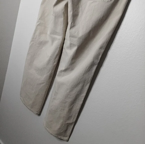 AE Stovepipe Wide Legs Tan Casual Pants Preppy Normcore Y2k Long/ Tall Length - Picture 9 of 11